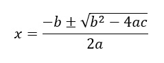 toisen asteen yhtälö kaava