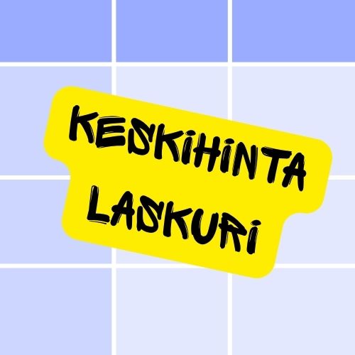 Keskihintalaskurin avulla voit helposti laskea keskihinnan